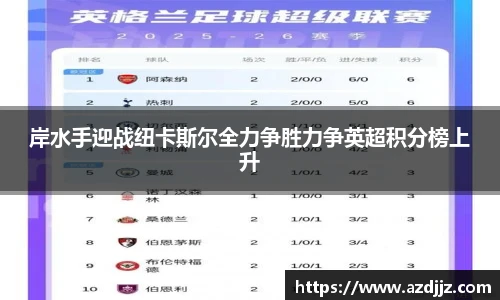 岸水手迎战纽卡斯尔全力争胜力争英超积分榜上升